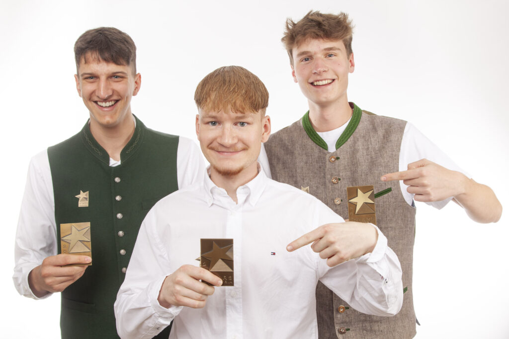 Patrick, Sebastian und Moritz (v. l.) wurden kürzlich von der WKO Steiermark als „Stars of Styria“ ausgezeichnet. (Foto: WKO Steiermark)