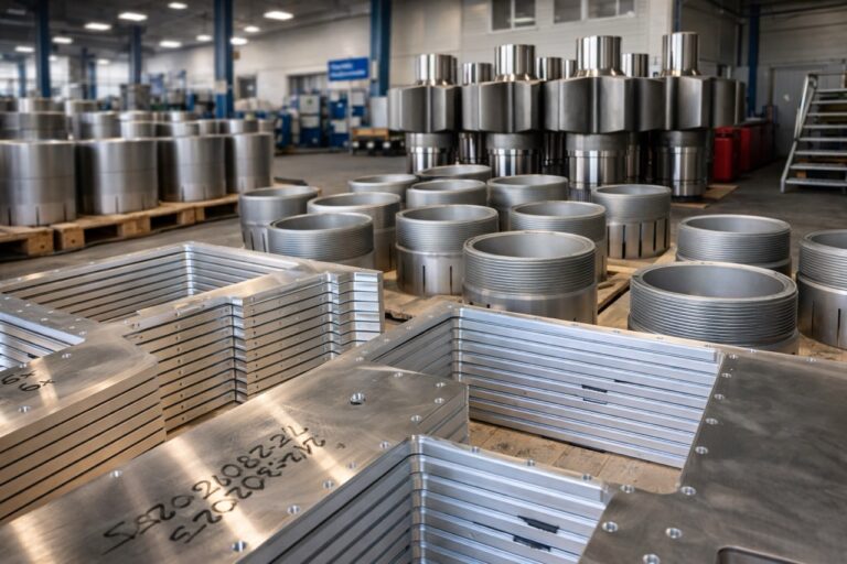 Kundenspezifische Sonderkomponente aus Metall in der Fertigung