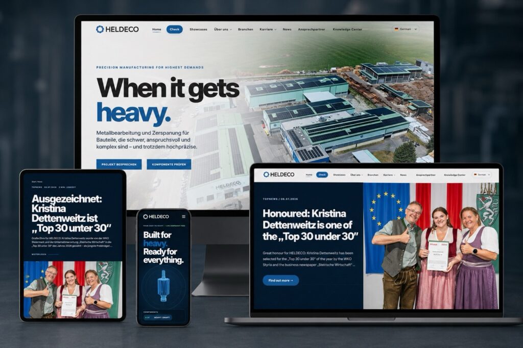„When it gets heavy“: HELDECO setzt auf neuen Webauftritt